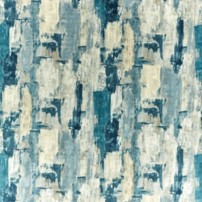 Clarke & Clarke Lagna Fabric in Denim & Linen